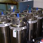 TP-2023-01 Feat 2 3 Liquid nitrogen dewars staged for a process.